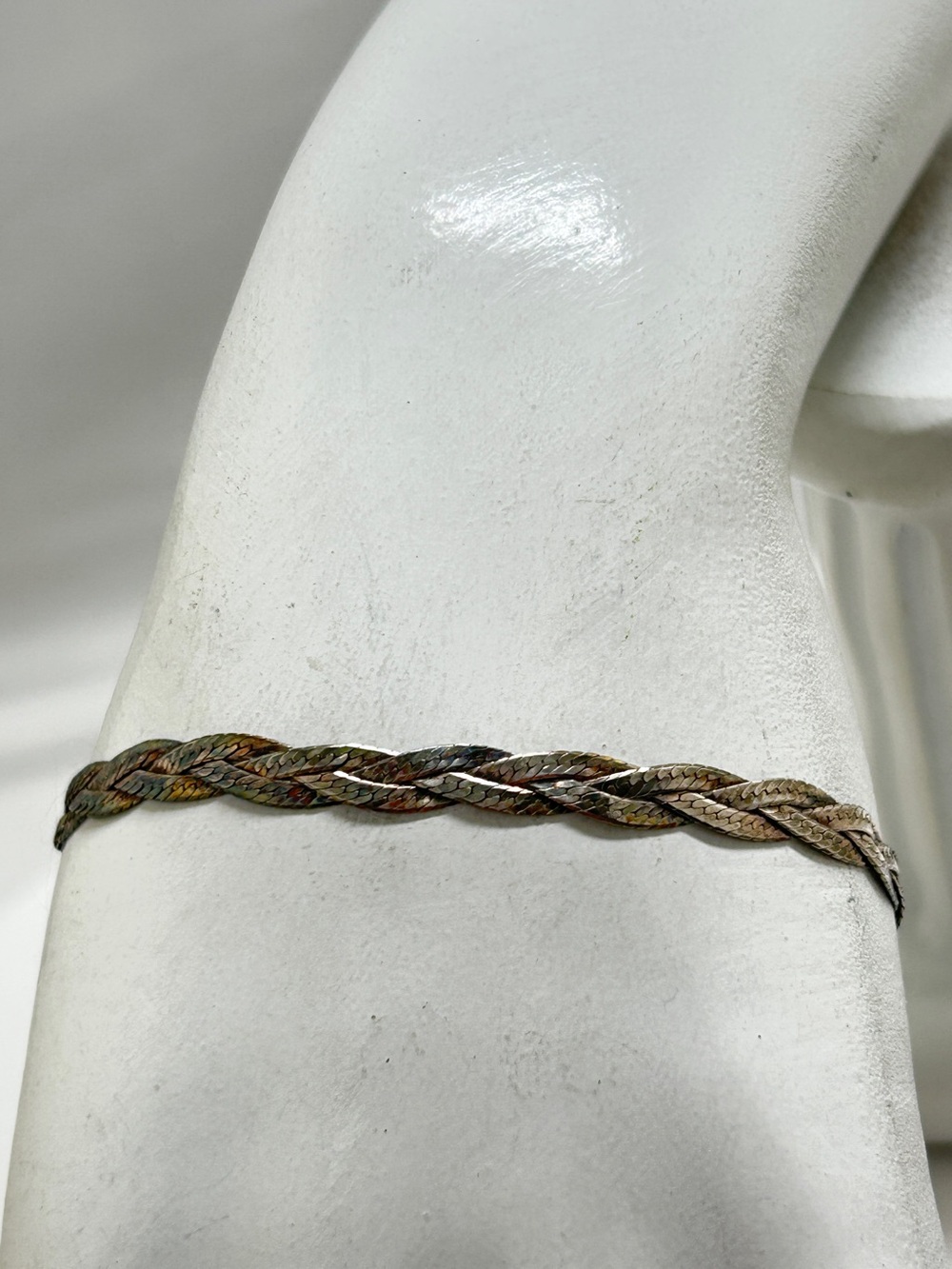 Sterling Silver .925 Braided Bracelet, JBX Italy